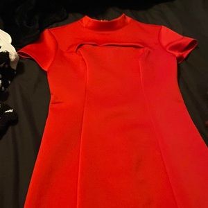 Red guess dress